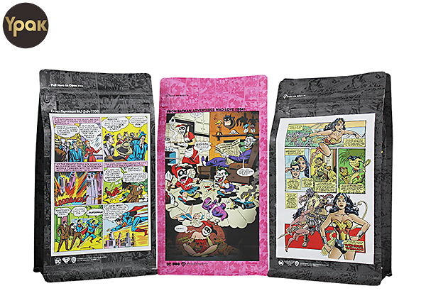 https://www.ypak-packaging.com/wholesale-dc-brand-superman-anime-design-plastic-plat-bottom-coffee-bags-product/