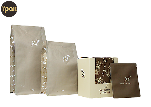 https://www.ypak-package.com/compostable-matte-mylar-kraft-paper-coffee-bag-set-package-with-zipper-product/